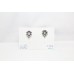 Stud Earrings Vintage 925 Sterling Silver Zircon Stone Women Handmade D533